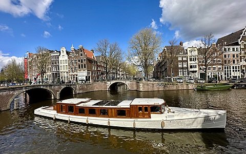 Canal boat HRH Amsterdam