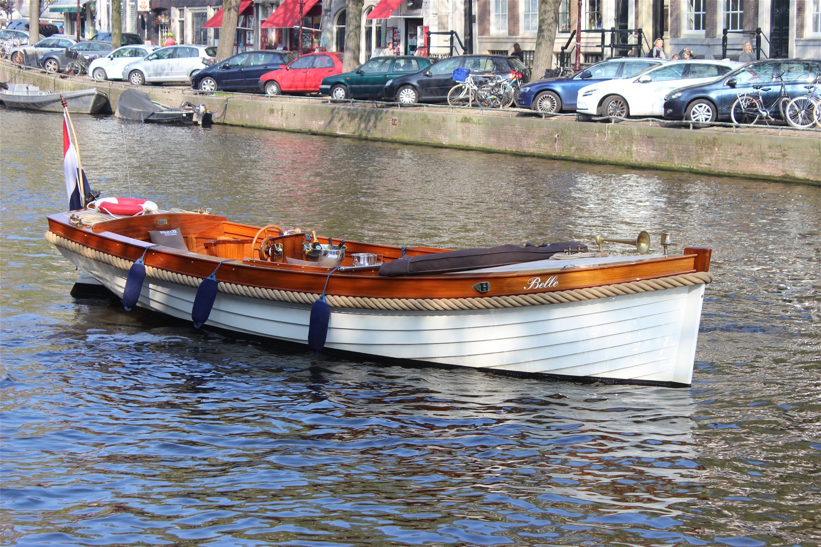 Open boats in Amsterdam
